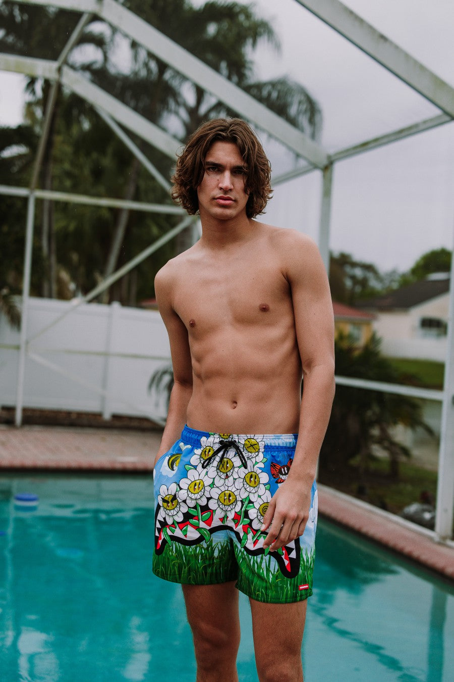 Sprayground CRAZY DAISIES SWIM SHORTS