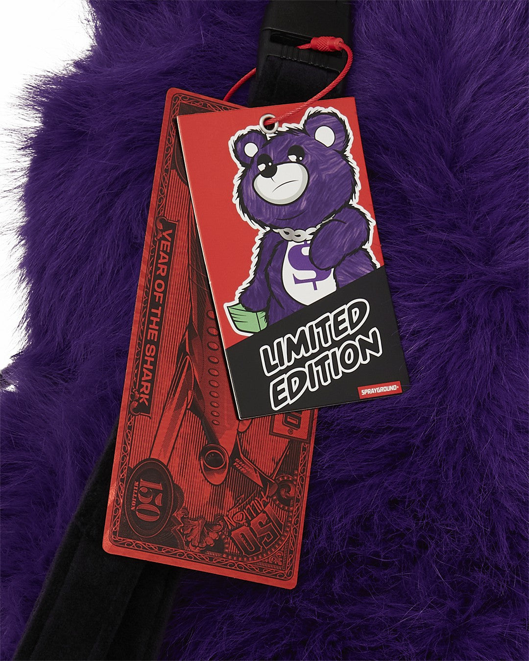 Sprayground FURZILLA SHARK (PURP) MONEYBEAR BACKPACK