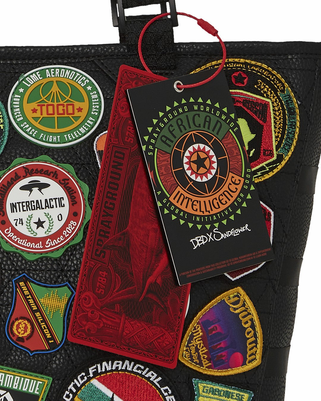 Sprayground A.I. THE 54 (PATCHES OF AFRICA) CARGO TOTE