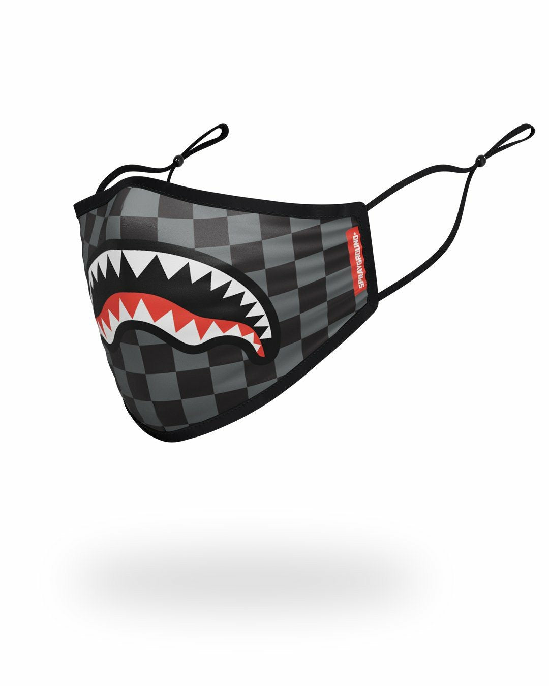 Sprayground ADULT SHARKS IN PARIS (GREY) FORM FITTING FACE MASK