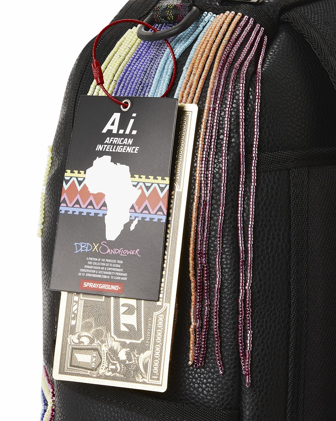 Sprayground STAR RACER A.I.7 SANDFLOWER COLLAB BEADED BACKPACK