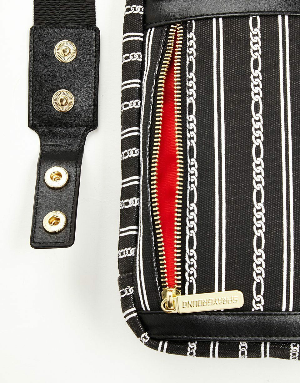 Sprayground REVERSE BLACK SHARKS IN PARIS SLING