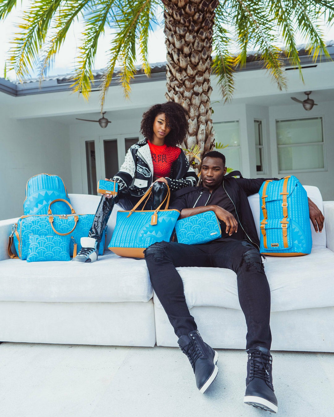 Sprayground ILLUCHAINS TURQ TOTE