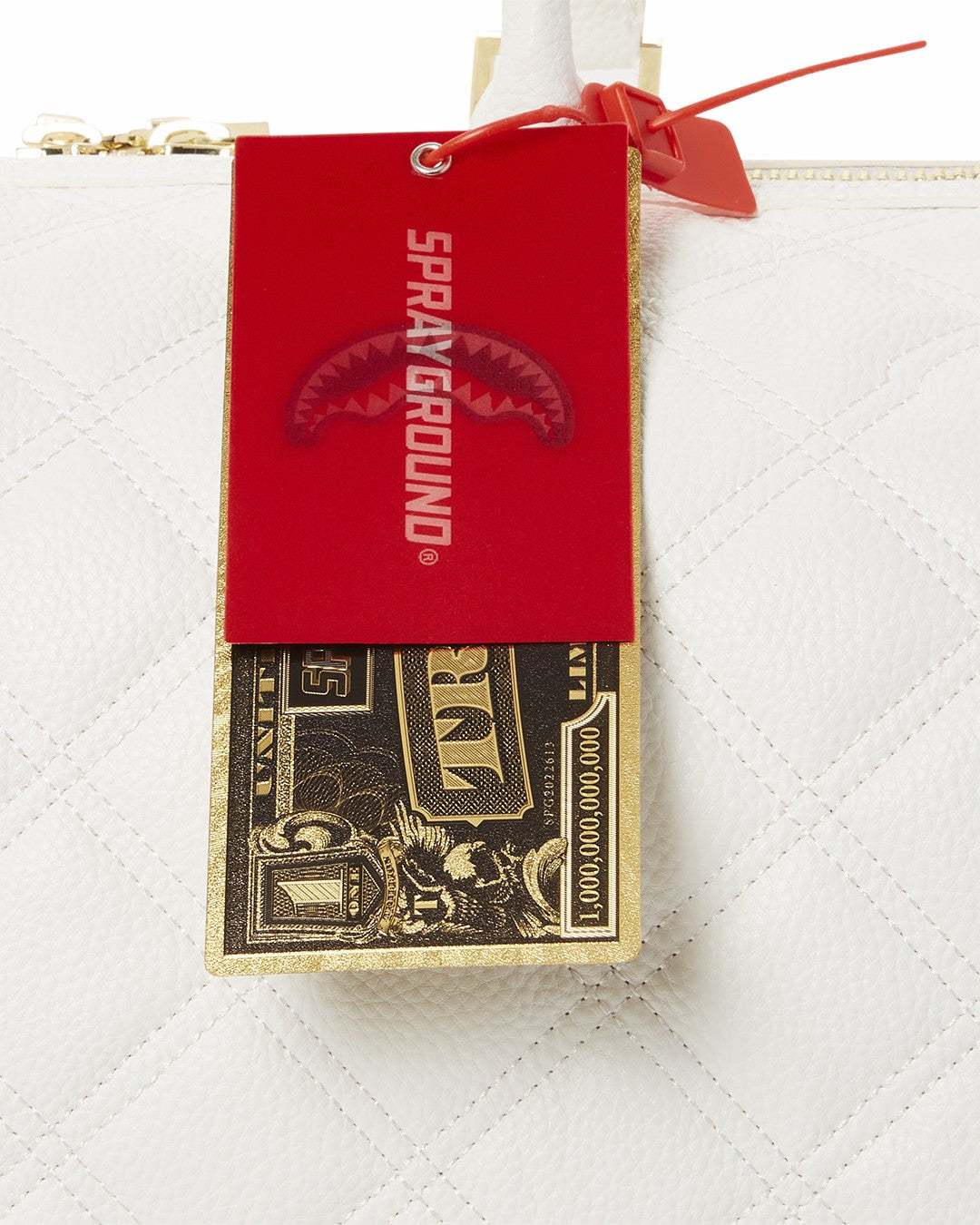 Sprayground RIVIERA LE BLANC GOLD CHAIN SHARK MINI DUFFLE