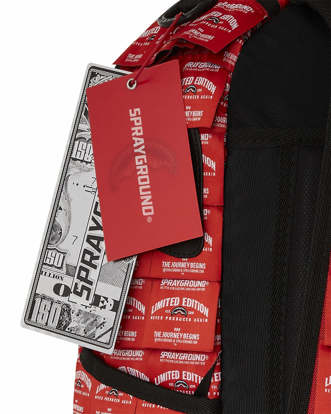 Sprayground MADE OF WOVEN LABELS SHARK BACKPACK