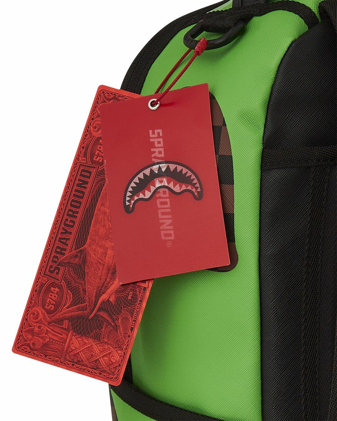 Sprayground GREEN MONEY BEAR DLXSV BACKPACK