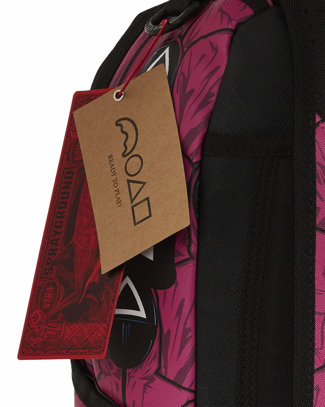 Sprayground SQUID GAME COLLAB FRONT MAN & PINK GUARD SHARKS BACKPACK