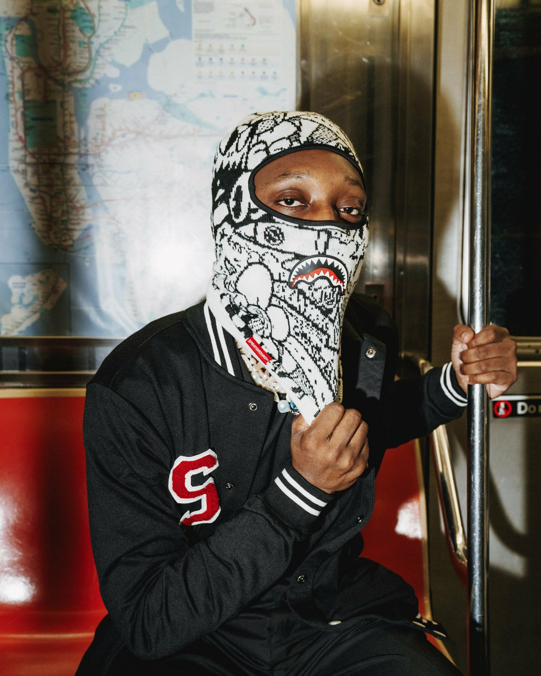 Sprayground DOODLE SHARK SKI MASK