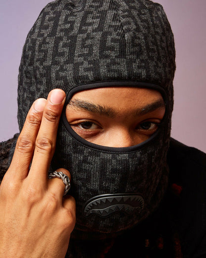 Sprayground CASHIN CHECKS SKI MASK (GRAY)
