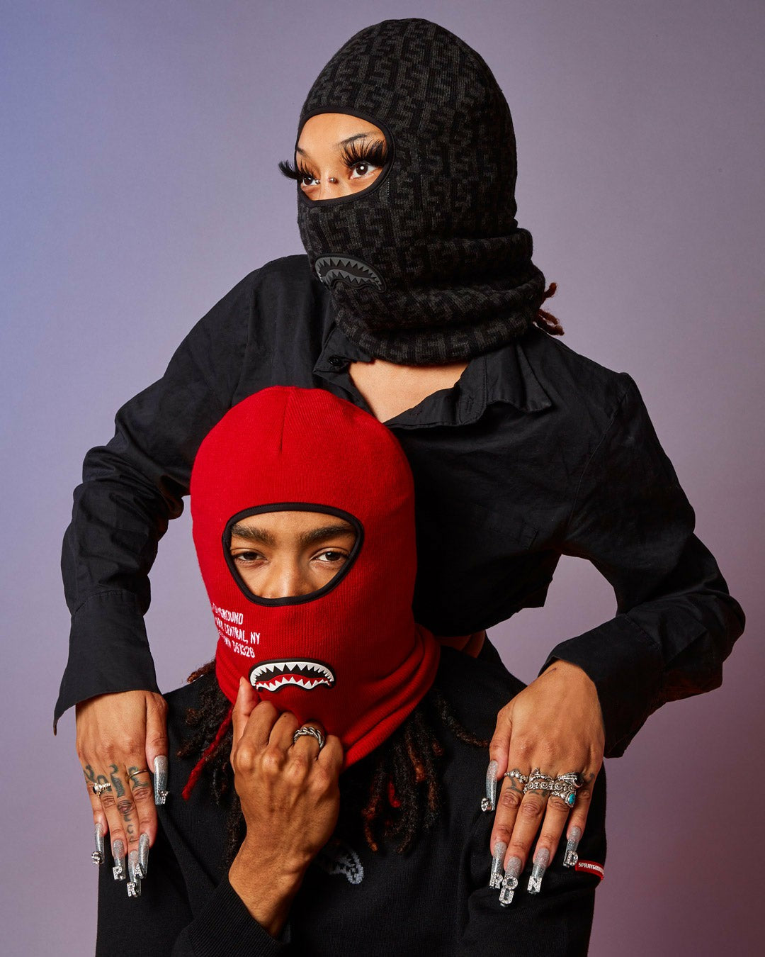 Sprayground SHARK CENTRAL SKI MASK (RED)