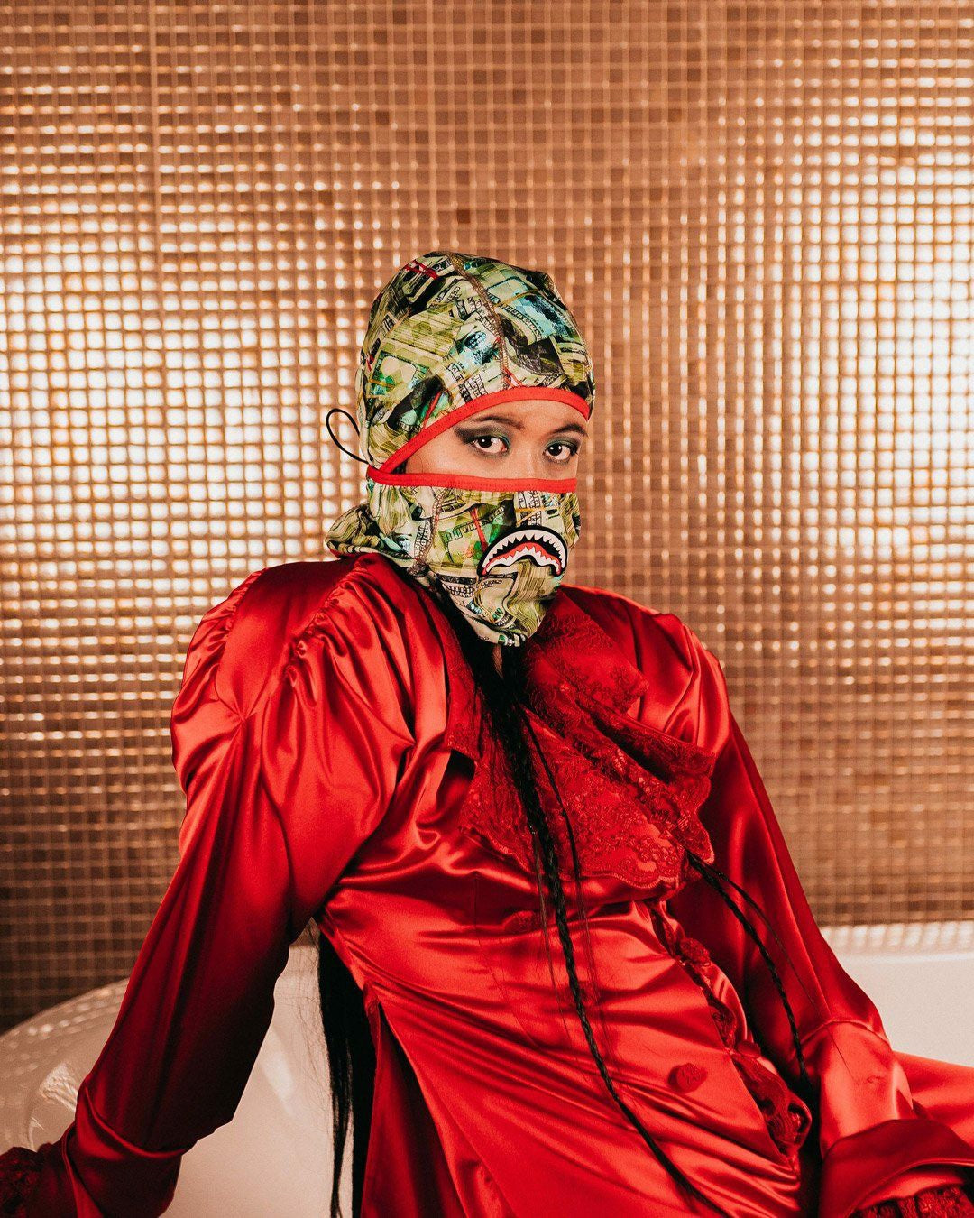 Sprayground MAMA I MADE IT PULL DOWN SKI MASK