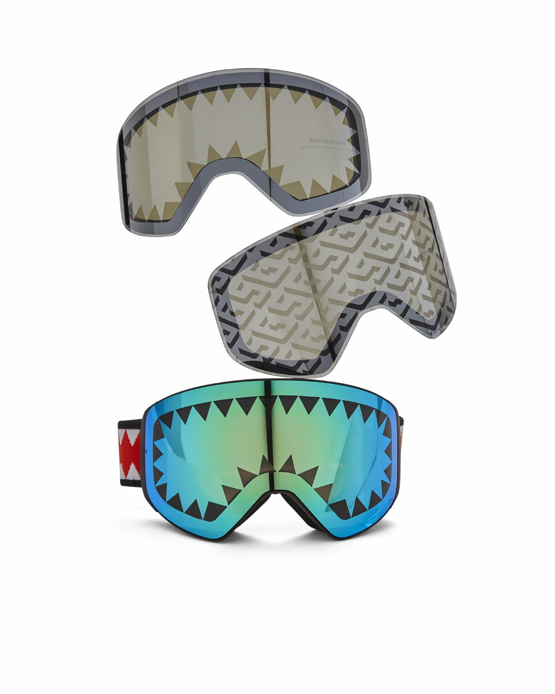 Sprayground SKY HIGH SEEKERS ARCTIC SKI GOGGLES (3 INTERCHANGEABLE LENSES)