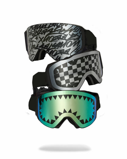 Sprayground THE STREET MOUNTAIN SKI GOGGLES (INTERCHANGEABLE 3 LENSES)