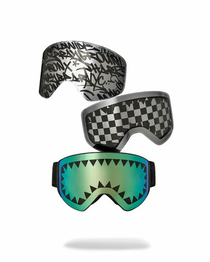 Sprayground THE STREET MOUNTAIN SKI GOGGLES (INTERCHANGEABLE 3 LENSES)
