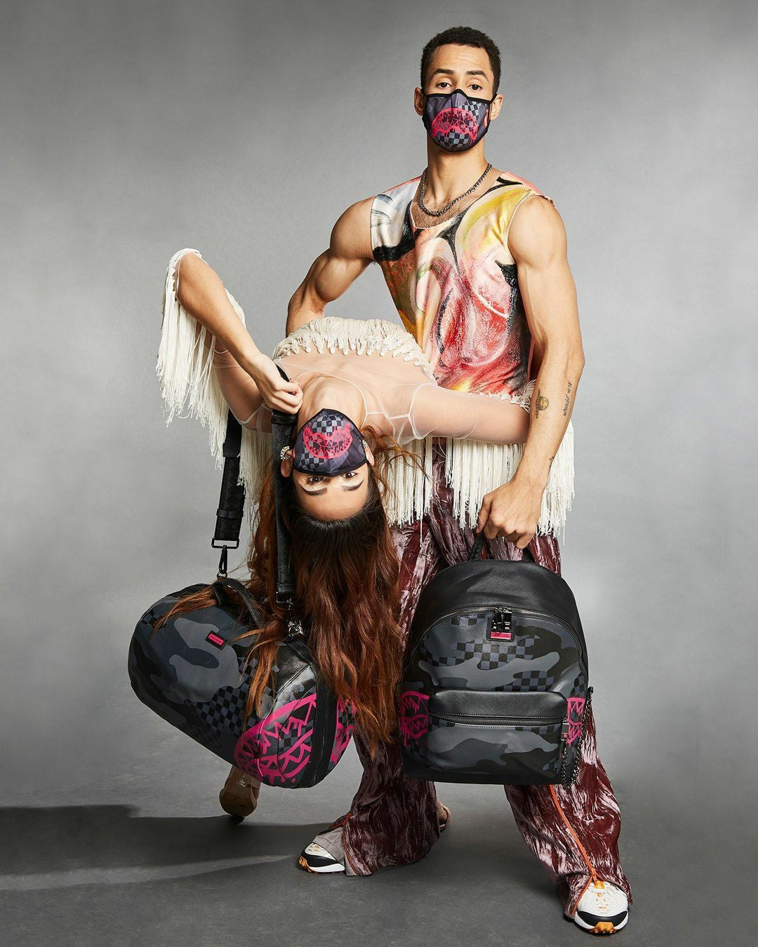Sprayground 3AM PINK DRIP FACE MASK
