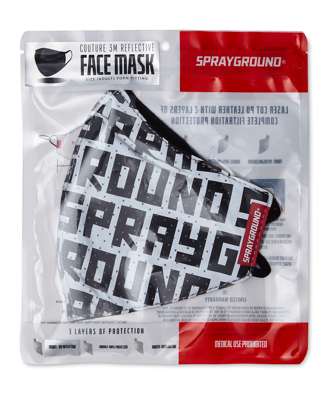 Sprayground SPRAYGROUND INFINITI 3M REFLECTIVE FACE MASK