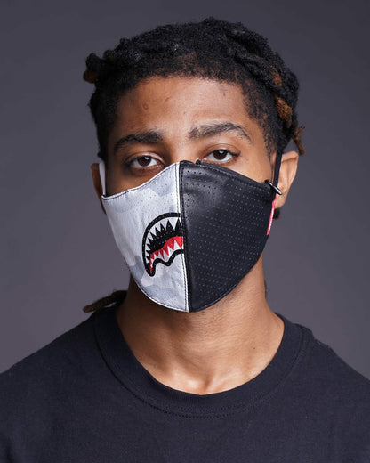 Sprayground DAMAGE CONTROL STASH POCKET VEGAN LEATHER FACE MASK