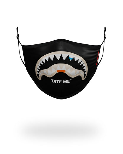 Sprayground BITE ME SHARK (BLK) POLYESTER FACE MASK