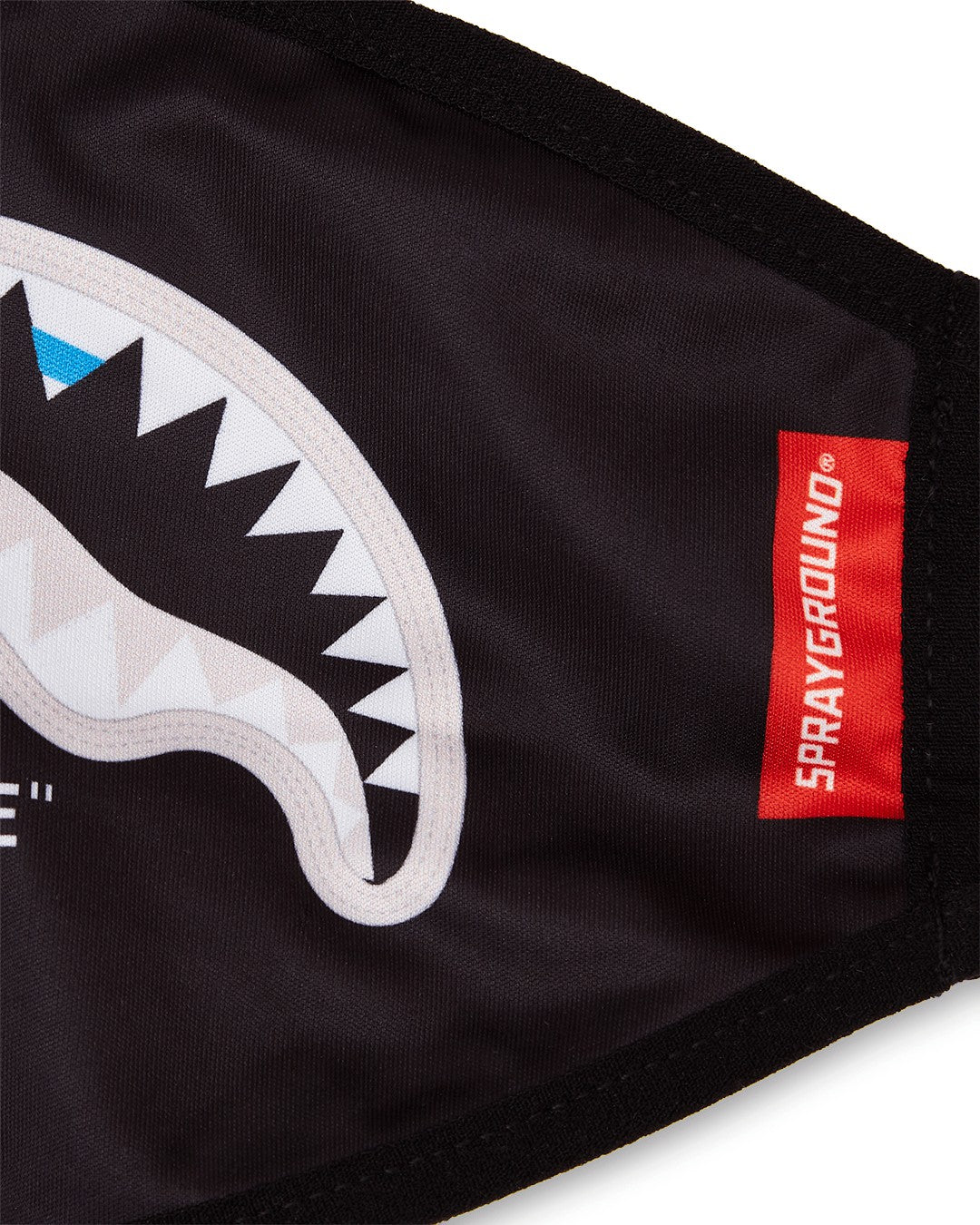 Sprayground BITE ME SHARK (BLK) POLYESTER FACE MASK