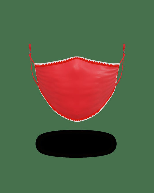 Sprayground ADULT VERTICAL SHARK (RED) FORM-FITTING FACE MASK