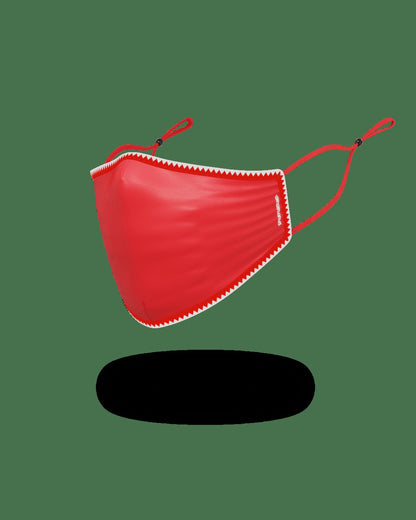 Sprayground ADULT VERTICAL SHARK (RED) FORM-FITTING FACE MASK