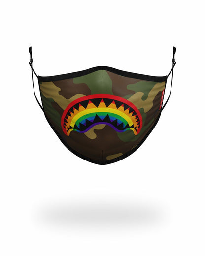 Sprayground ADULT RAINBOW SHARK FORM FITTING FACE MASK
