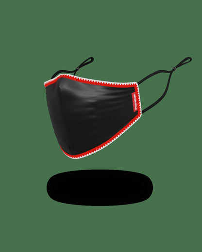 Sprayground ADULT VERTICAL SHARK (BLACK) FORM-FITTING FACE MASK