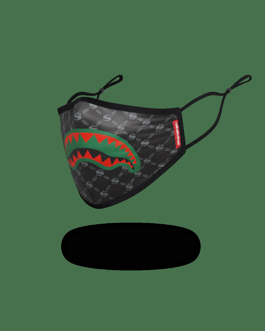Sprayground ADULT SPUCCI (BLACK) FORM-FITTING FACE MASK