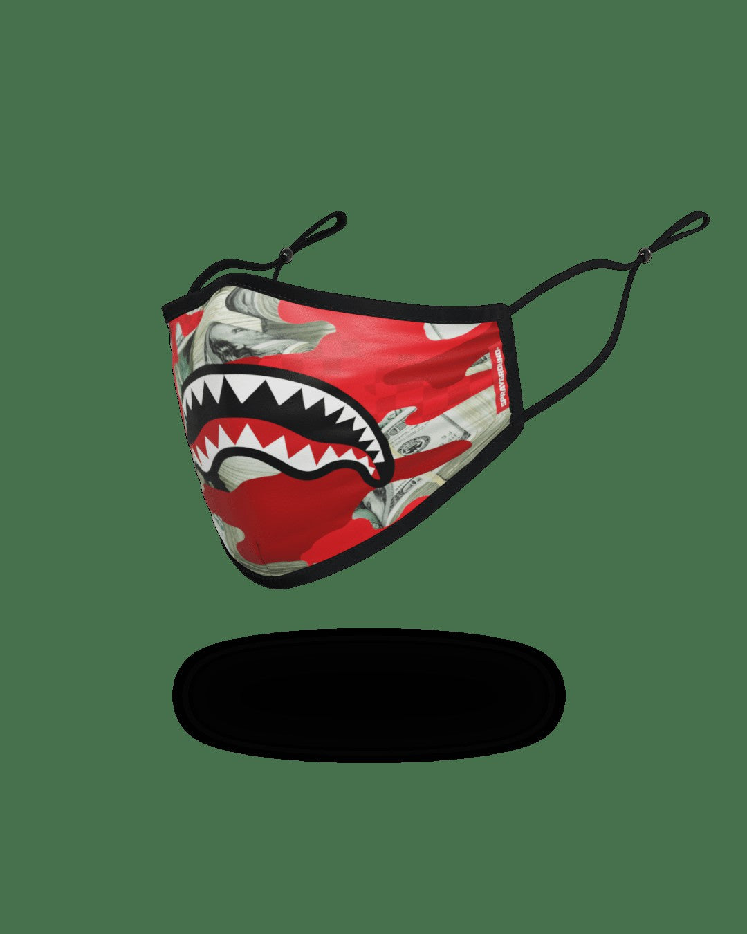Sprayground ADULT MONEY CAMO (RED) FORM-FITTING FACE MASK