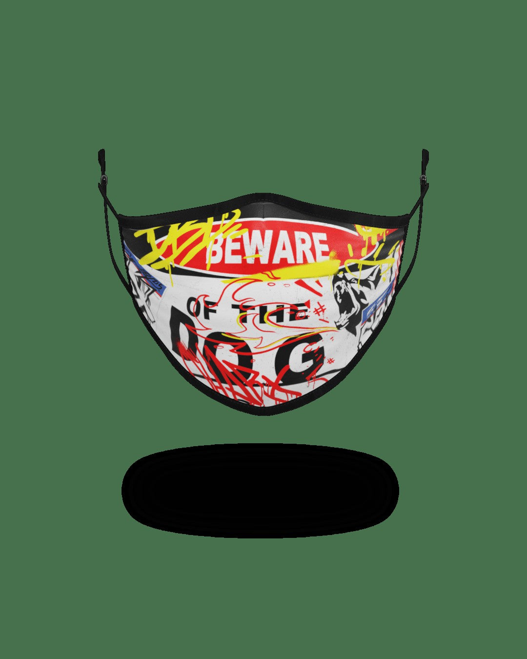 Sprayground ADULT BEWARE OF THE DOG FORM-FITTING FACE MASK