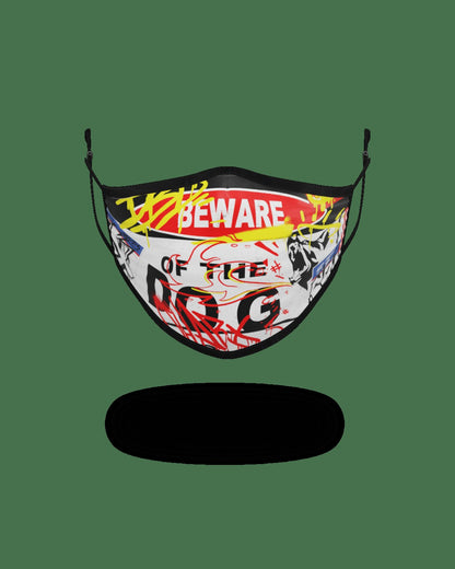 Sprayground ADULT BEWARE OF THE DOG FORM-FITTING FACE MASK
