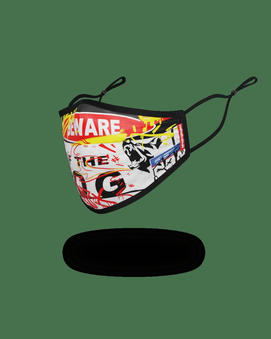 Sprayground ADULT BEWARE OF THE DOG FORM-FITTING FACE MASK
