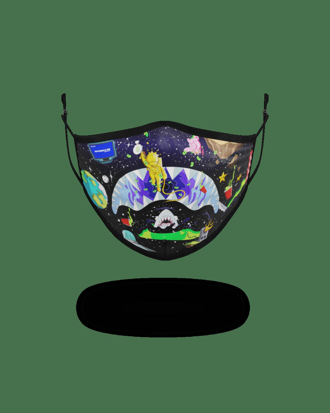 Sprayground ADULT ASTRO PARTY FORM-FITTING FACE MASK