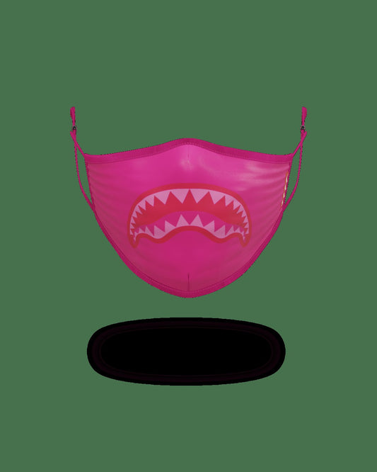 Sprayground ADULT PINK SHARK FORM-FITTING FACE MASK
