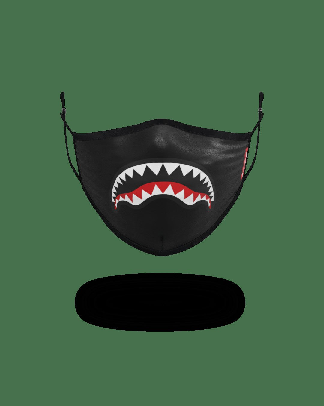 Sprayground ADULT SHARK LOGO (BLACK) FORM-FITTING FACE MASK