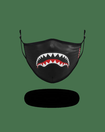 Sprayground ADULT SHARK LOGO (BLACK) FORM-FITTING FACE MASK