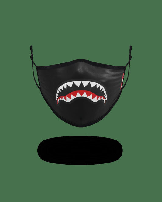 Sprayground ADULT SHARK LOGO (BLACK) FORM-FITTING FACE MASK