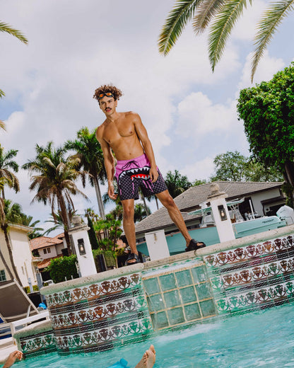 Sprayground OCEAN DRIP CHECK SWIM SHORT