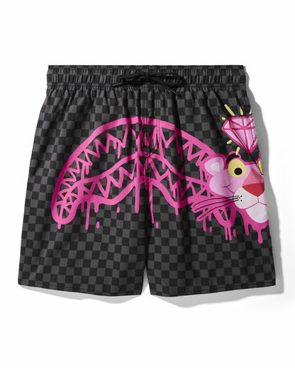 Sprayground PINK PANTHER DIAMOND SHARK SWIM SHORTS
