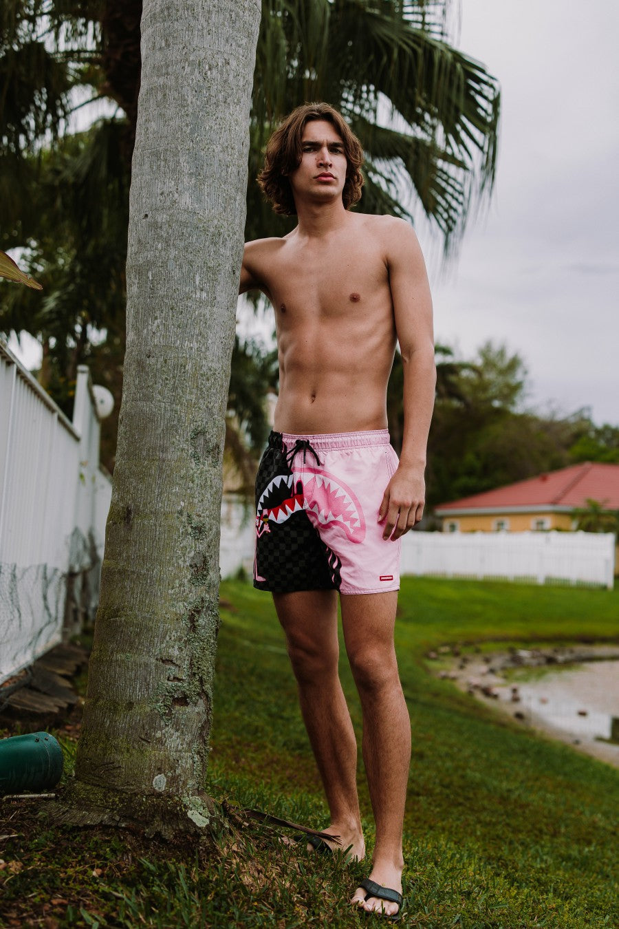 Sprayground PINK PANTHER PINK PAINTER SWIM SHORTS