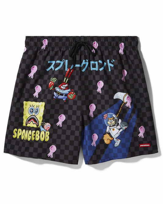 Sprayground SPONGEBOB TOKYO BUBBLE SWIM SHORTS