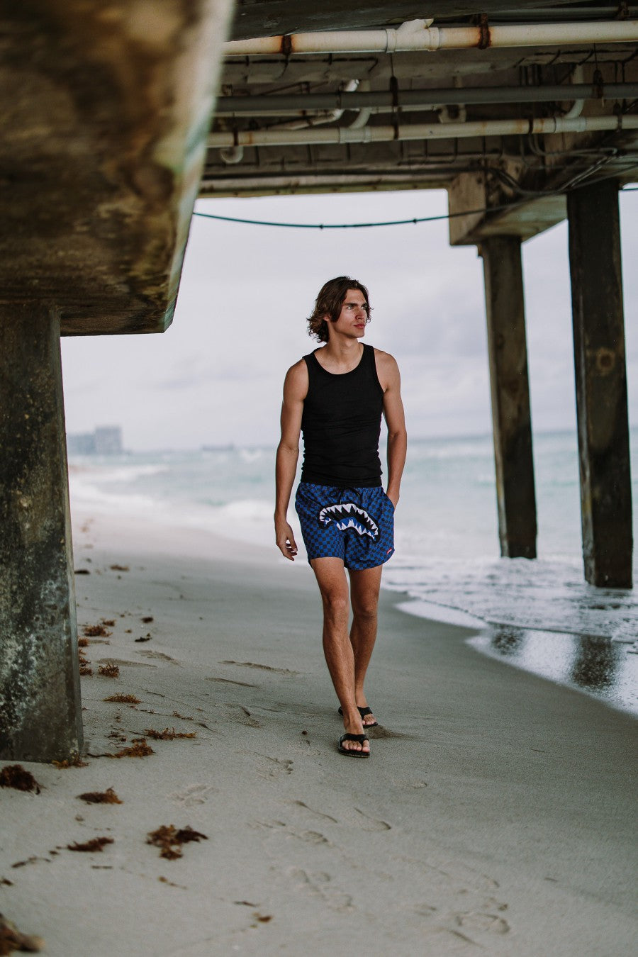 Sprayground MIDNIGHT MAGIC SHARKS IN PARIS SWIM SHORTS