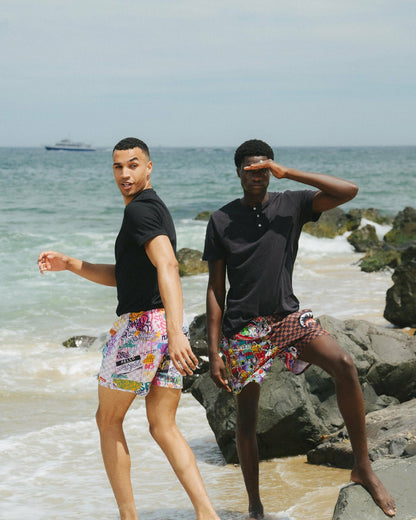 Sprayground STICKER CREW SWIM SHORTS