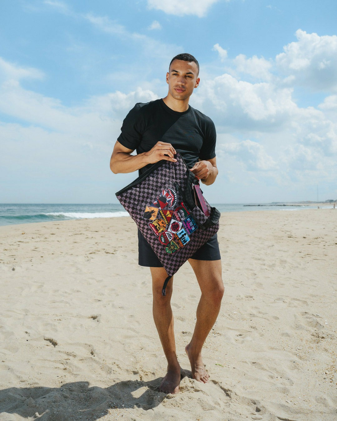 Sprayground GLOBAL MOGUL UNLIMITED MILES PACKABLE BEACH MAT BLANKET WATER RESISTAN