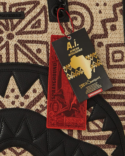 Sprayground A.I. PALM MIRAGE SHARK LUXE BEACH TOTE