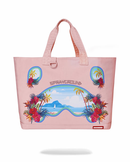 Sprayground BORA BORA SHARK ISLAND VILLA BEACH TOTE
