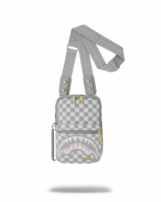 Sprayground KNIT SHARKS IN PARIS IN CREAM OG SLING