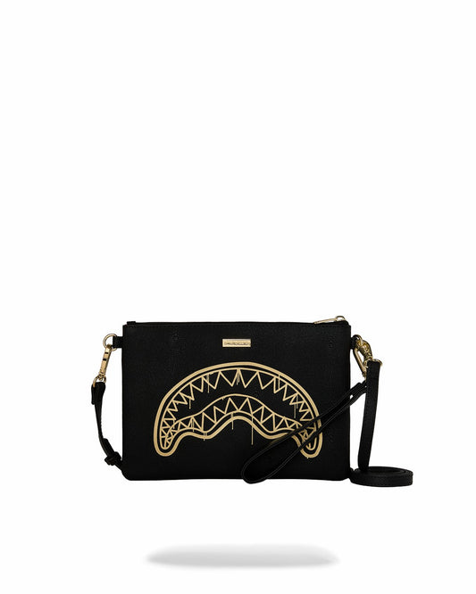 Sprayground GOLD FANG CROSSOVER CLUTCH