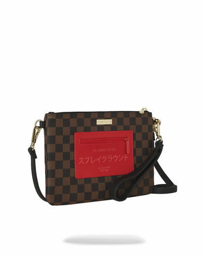 Sprayground KATANA CHECK BOSS CROSSOVER CLUTCH