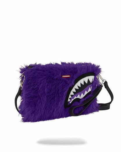Sprayground FURZILLA SHARK (PURP) CROSSOVER CLUTCH